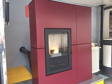 EDILKAMIN BLADE RIVESTIMENTO IN ACCIAIO; 12KW CANALIZZATA PELLET 
