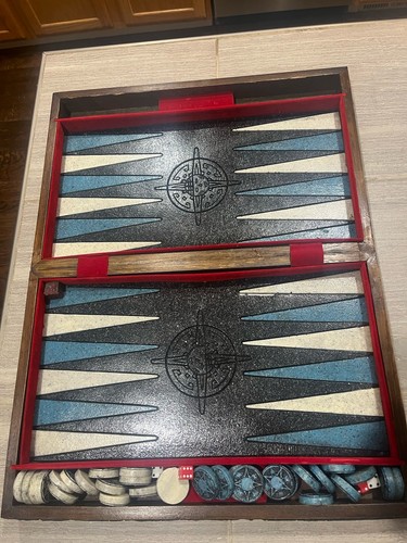 Set backgammon vintage pietra - vintage,
