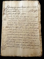 Antico Manoscritto datato 1619