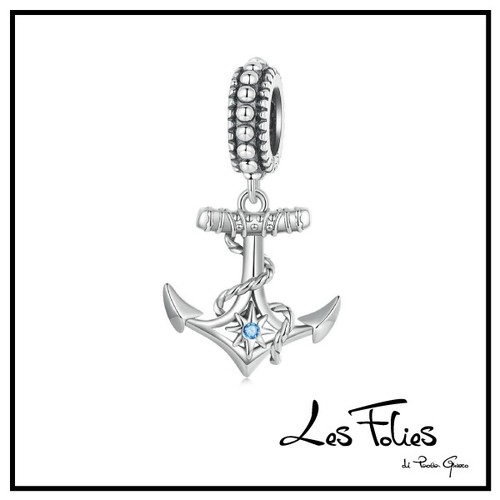 Charm ancora blu mare uomo - charm,