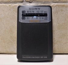 Radio SONY SRF-S26 Radio AM/FM Vintage FM Stereo Radiolina Portatile Grigia