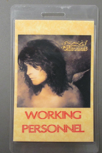 Pass backstage ozzy - pass,