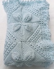 Coperta carrozzina neonati blu