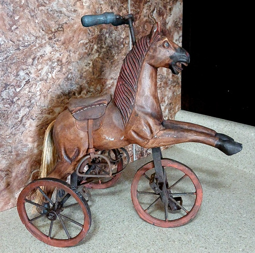 Antico triciclo cavallo - antico,