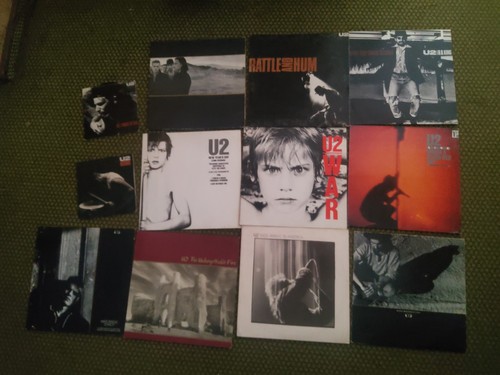 Vinyl schallplattensammlung - u2,