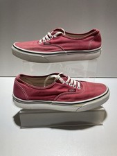 Scarpe da ginnastica Vans taglia 7 Uk Off The Wall rosse stringate