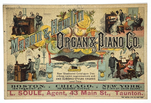 Victorian trade card mason - card:, &