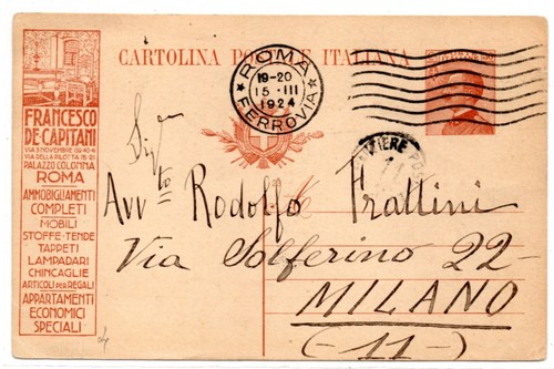 Intero postale 1924 - postale,