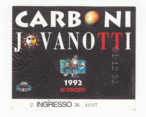 Biglietto ticket luca carboni - biglietto,
