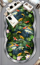 3D pesce rosso Lotus C717