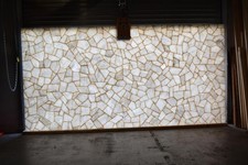 Tavolino in quarzo bianco con