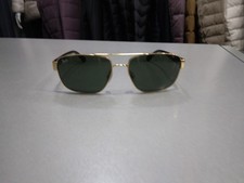 Ray-ban Aviator Rb3663 Tg60 Montatura Oro Lenti Verde Buone Condizioni A877