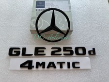 Distintivo stella bagagliaio bagagliaio nero lucido ed emblemi per Mercedes GLE250d W166 SUV