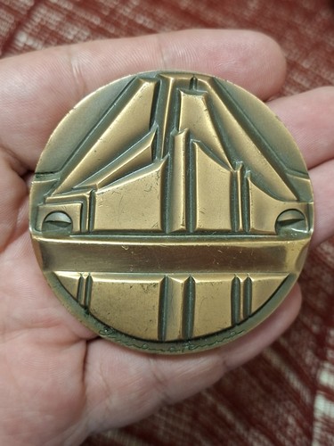 Medaglia bronzo frejus traforo - medaglia,