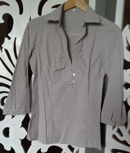 Camicia cotone quadretti - camicia, a