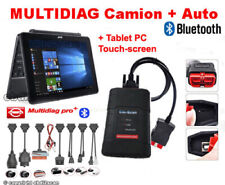 DIAGNOSI AUTO PROFESSIONALE MULTIMARCA 2025 + TABLET PC + CAVI ADATTATORI OBD2