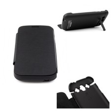 CARICABATTERIE DI BACKUP 3200MAH CUSTODIA ALIMENTAZIONE ESTESA NERO GALAXY S3