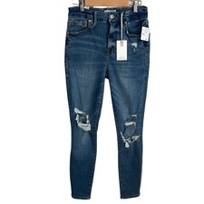 Jeans Good American Good Legs Crop Denim taglia 26 nuovi con etichetta