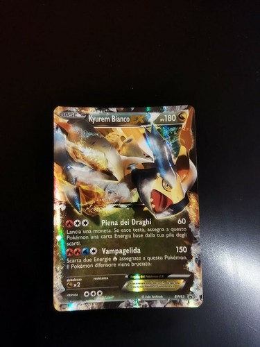 Carta pokèmon kyurem bianco - carta,