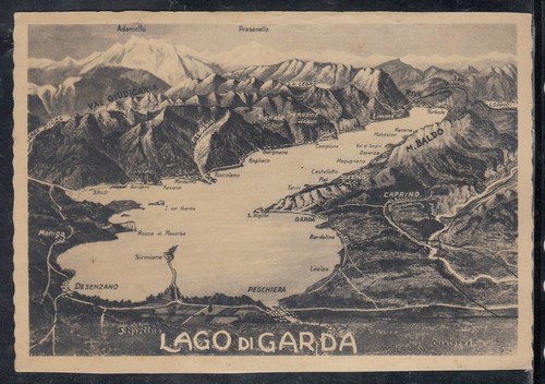 Cartolina lago garda - cartolina, di