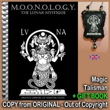 Antique Book Astronomy Astrology Esoteric Magic Moon Moonology Practical Manual