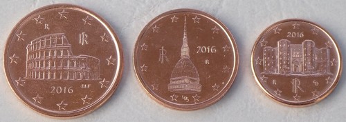 Cent monete - 1+2+5,