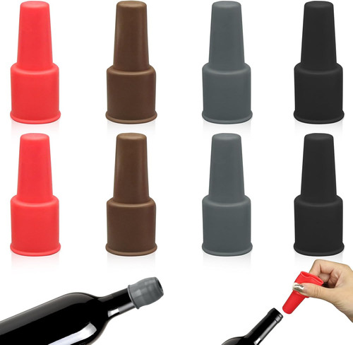8pcs tappo vino - vino, silicone