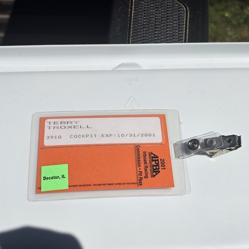2001 pit pass driver - driver, apba