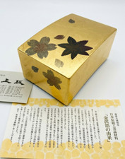 Scatola accessori foglia oro