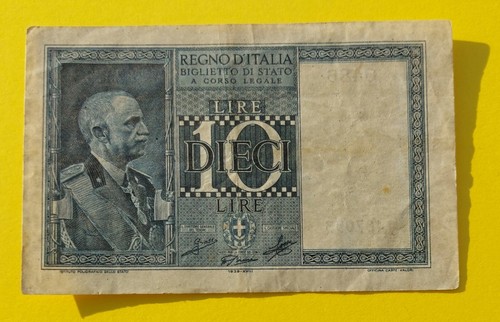 Dieci lire decreto - 10,
