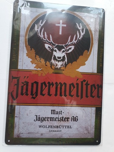 Jagermeister label metal sign - jagermeister,
