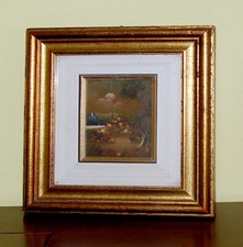 Miniature Dipinto Olio su Rame