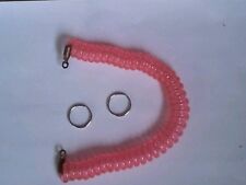 Portachiavi Vespa Piaggio Px A Molla Spirale Colore Rosa Fluorescente 