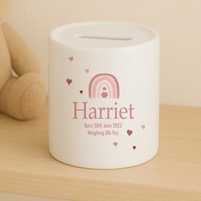 Personalised Pink Rainbow