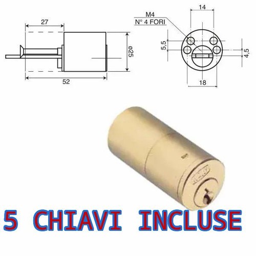 Wally cilindro chiavi tondo - 5,