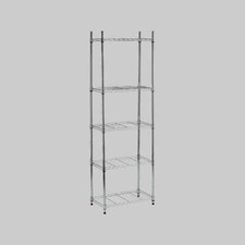 SCAFFALE IN METALLO CROMATO 5 ripiani - cm 60x35x180h