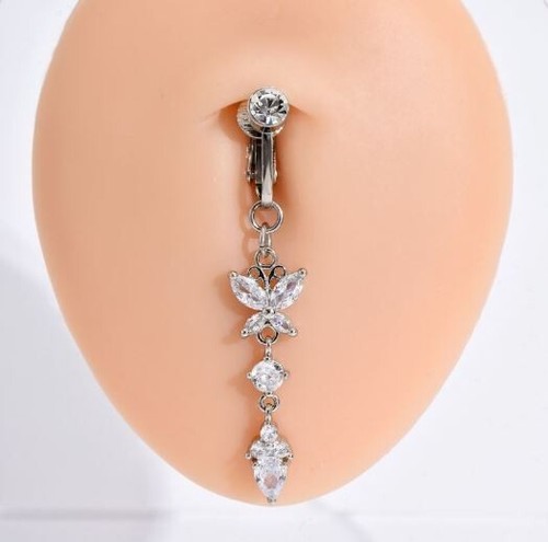 Piercing ombelico pancia - , finto
