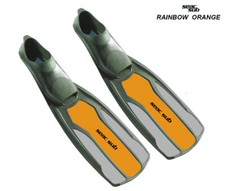 PINNE SEACSUB RAINBOWN. 44/45 COLORE ORANGE SNORKELING ART 9227 A  - SEAC