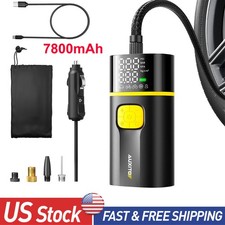 AUXITO Gonfiatore Aria Pneumatici Compressore Portatile Pompa Aria Senza Fili per Bici Auto Pneumatico