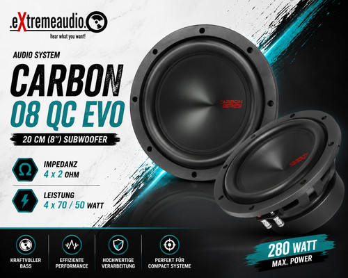 Sistema audio carbon - 08, evo