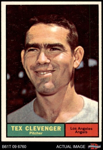 1961 topps 291 tex clevenger - #291,