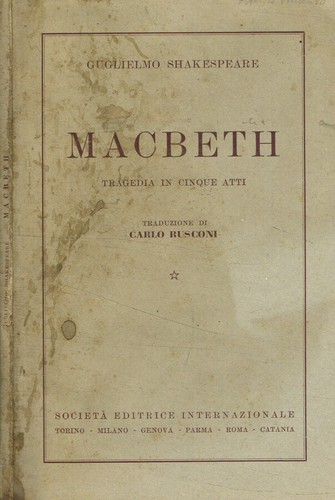 Macbeth tragedia cinque - tragedia, in