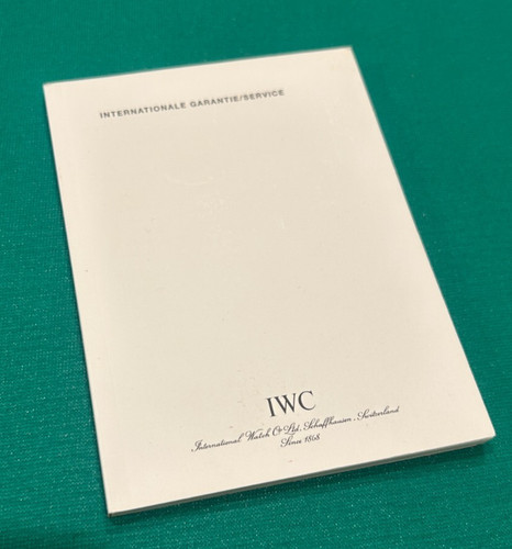 Iwc libretto copertina - iwc,