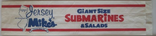 Jersey mike sandwich - mike's, bag