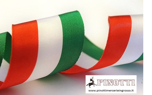 Nastro tessuto tricolore - tessuto,