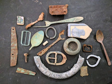 lotto antichi oggetti in metallo e altri materiali 