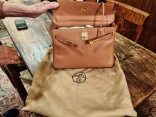 Borsa Hermes Kelly Vintage Bellissima Perfette Condizioni cm.28  Beige