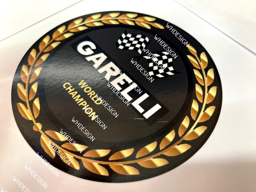 Adesivo distintivo campione
