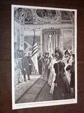 Feste fiorentine Firenze nel 1898 Consegna Bandiera America al Comune Vespucci