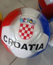 Pallone Palla Da Calcio Football misura 5cuoio con bandiera calcetto Croazia 